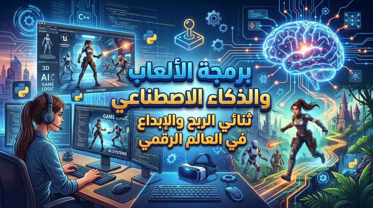 برمجة الألعاب والذكاء الاصطناعي: ثنائي الربح والإبداع في العالم الرقمي